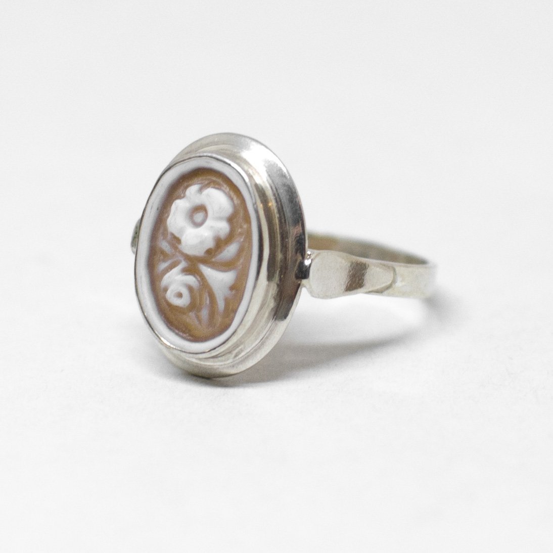 Cameo Ring Engraving Flowers (different styles)