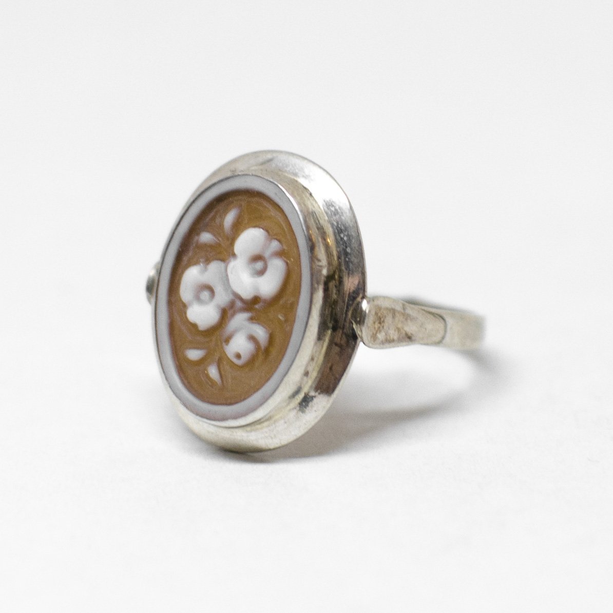 Cameo Ring Engraving Flowers (different styles)