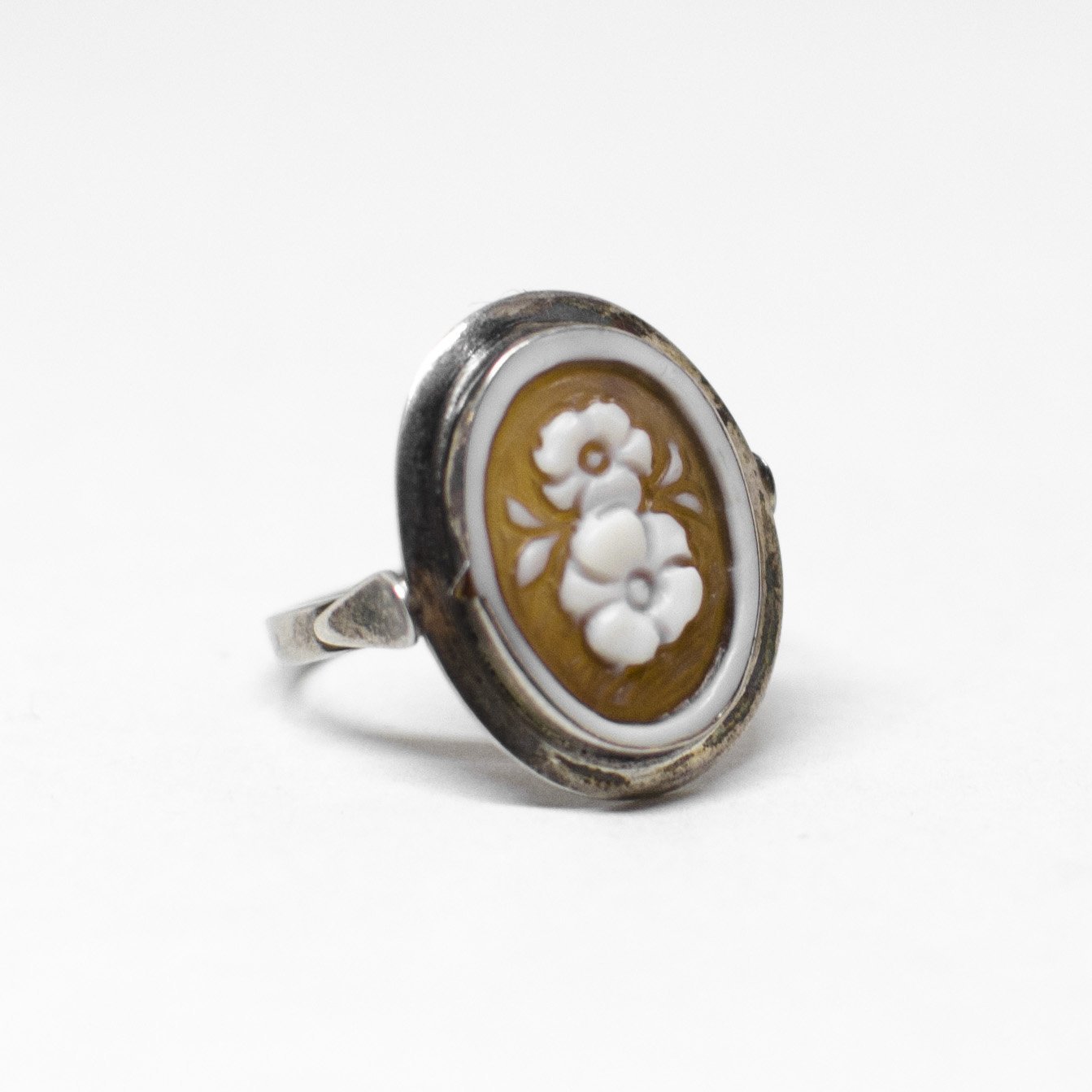 Cameo Ring Engraving Flowers (different styles)