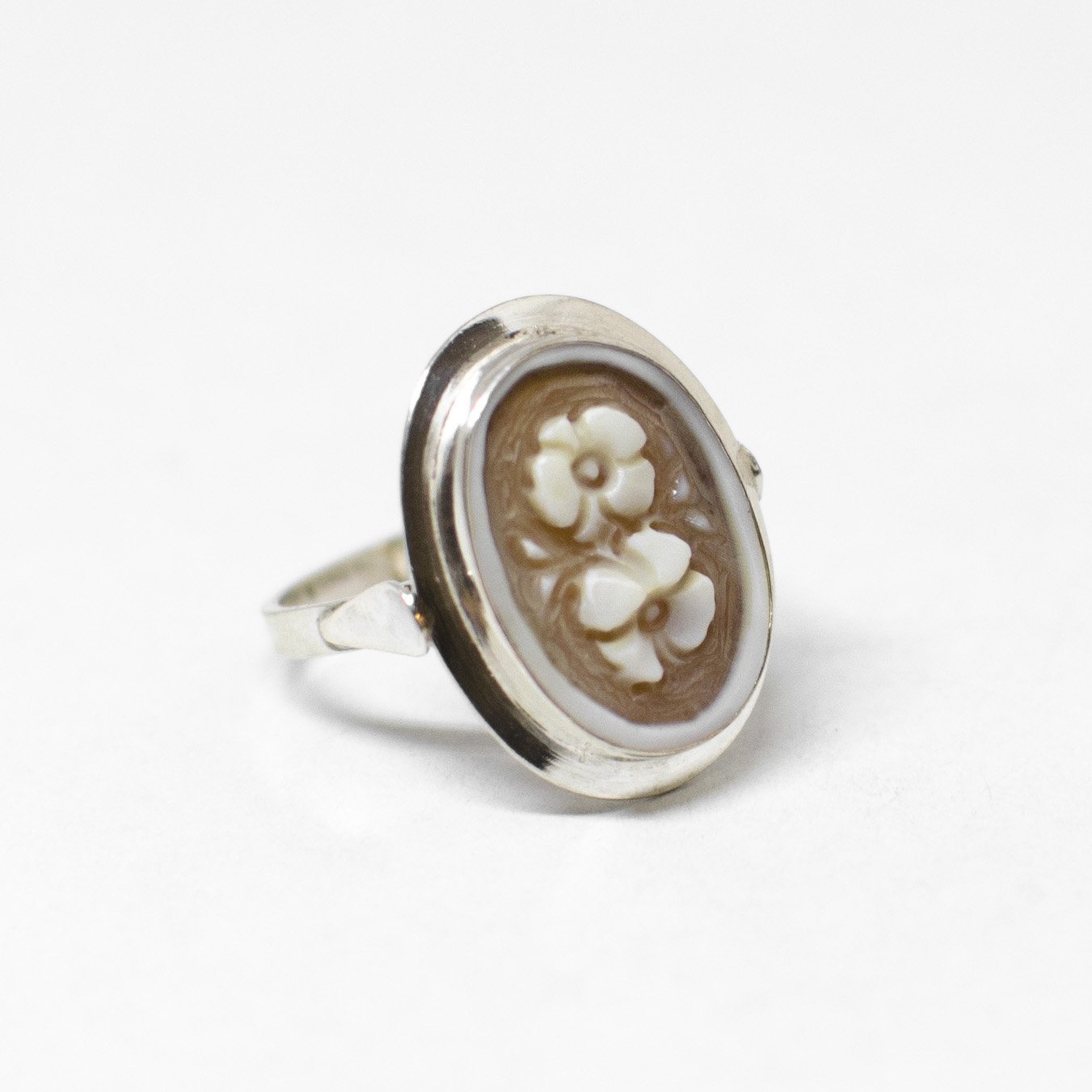 Cameo Ring Engraving Flowers (different styles)