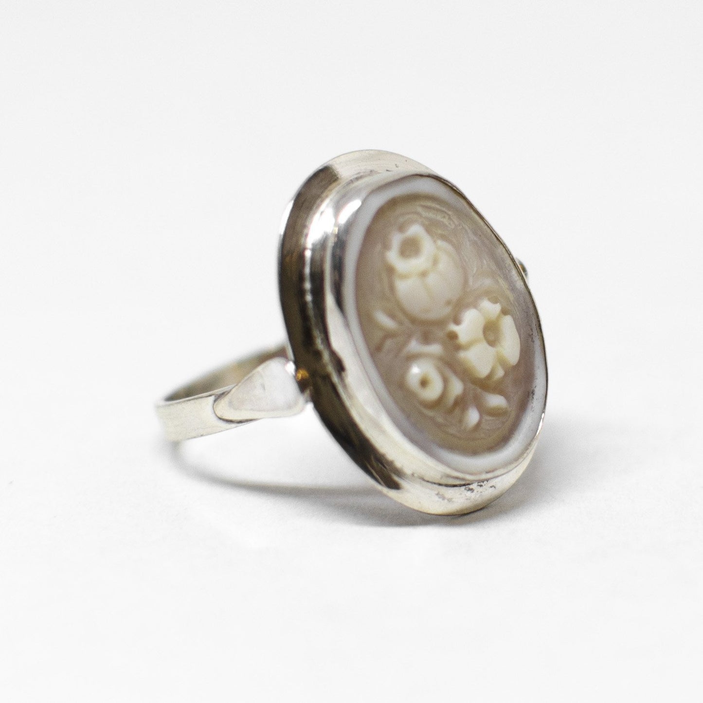 Cameo Ring Engraving Flowers (different styles)