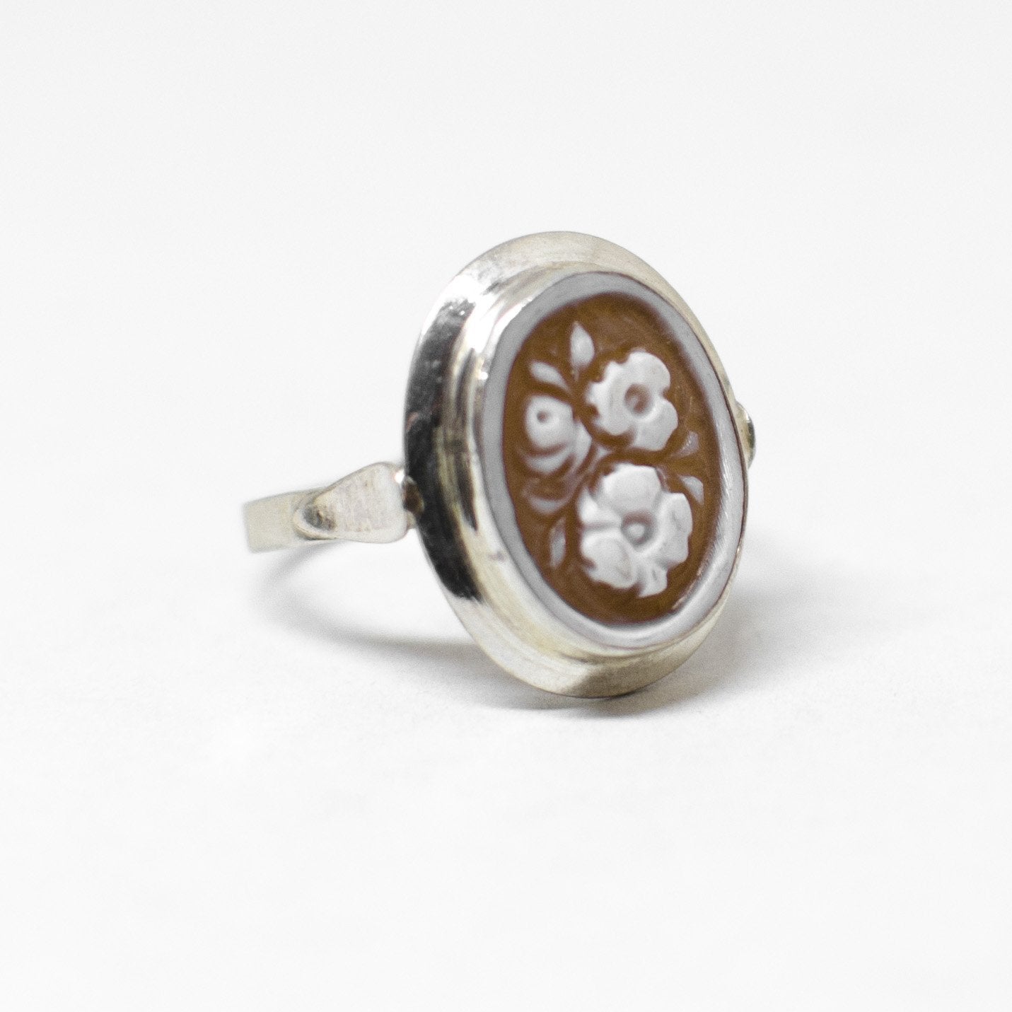 Cameo Ring Engraving Flowers (different styles)