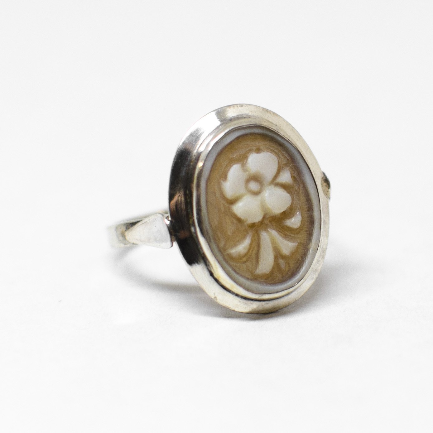 Cameo Ring Engraving Flowers (different styles)