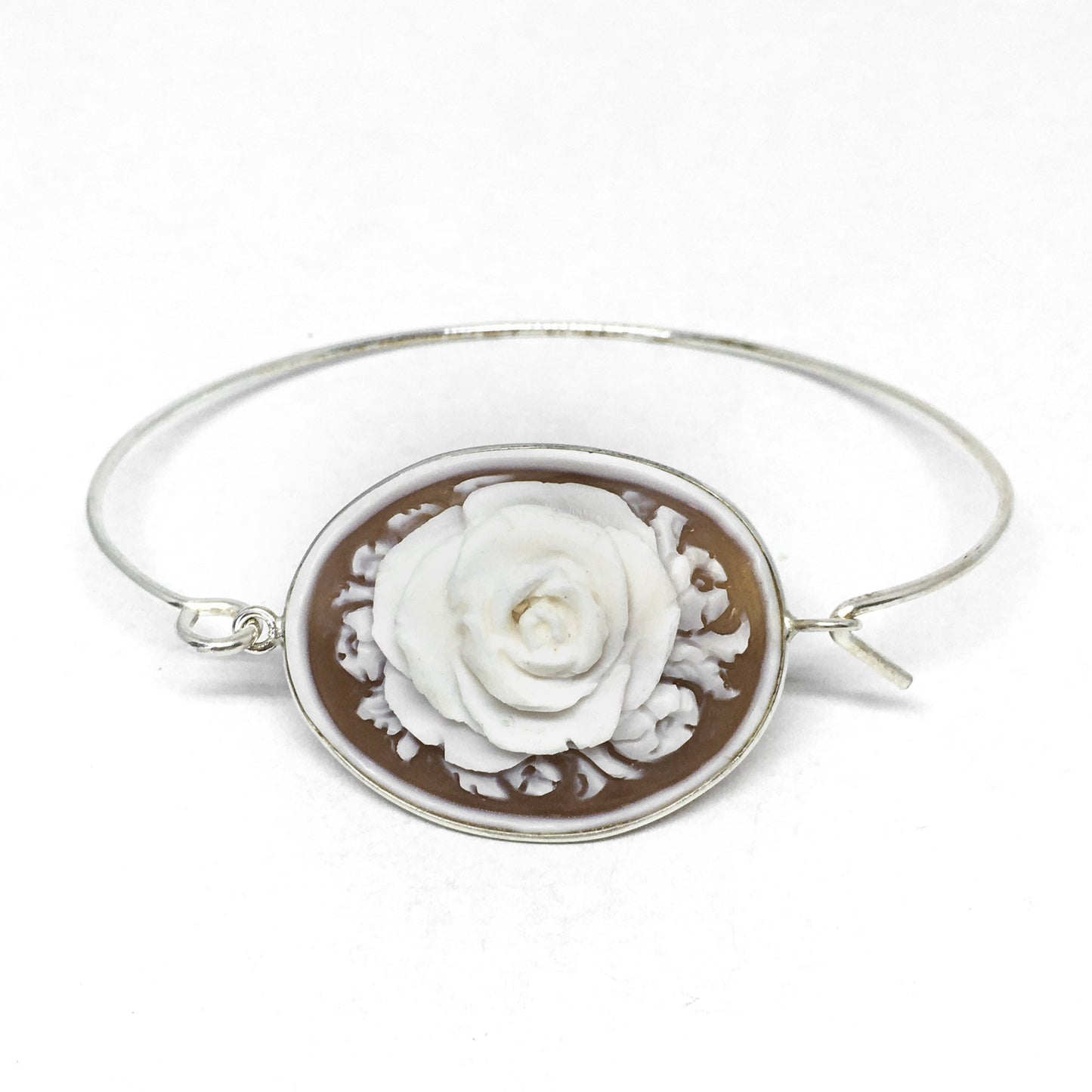 Bracciale -Cammeo -Incisione- Rosa