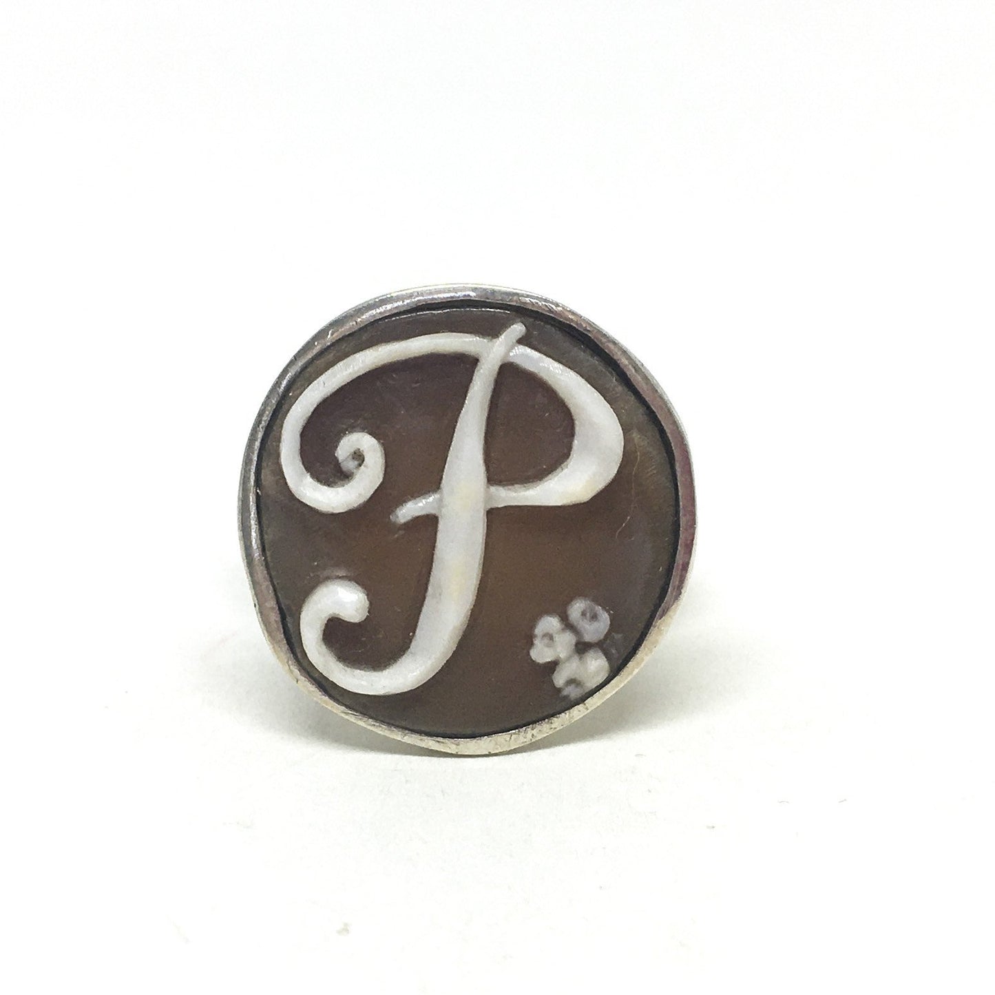 Cameo Ring Italian Cameo Collection Initials (also for men)