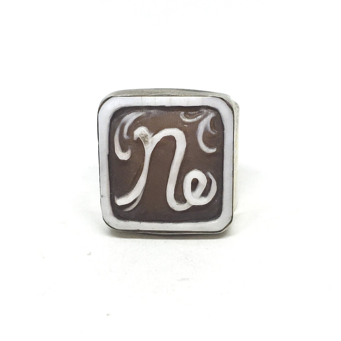 Cameo Ring Italian Cameo Collection Initials (also for men)