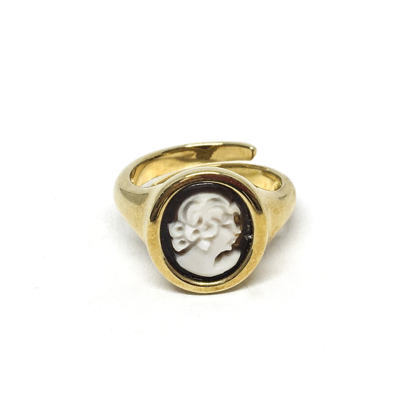 Anello-Cameo-Italiano-Cammeo-Profilo-Donna