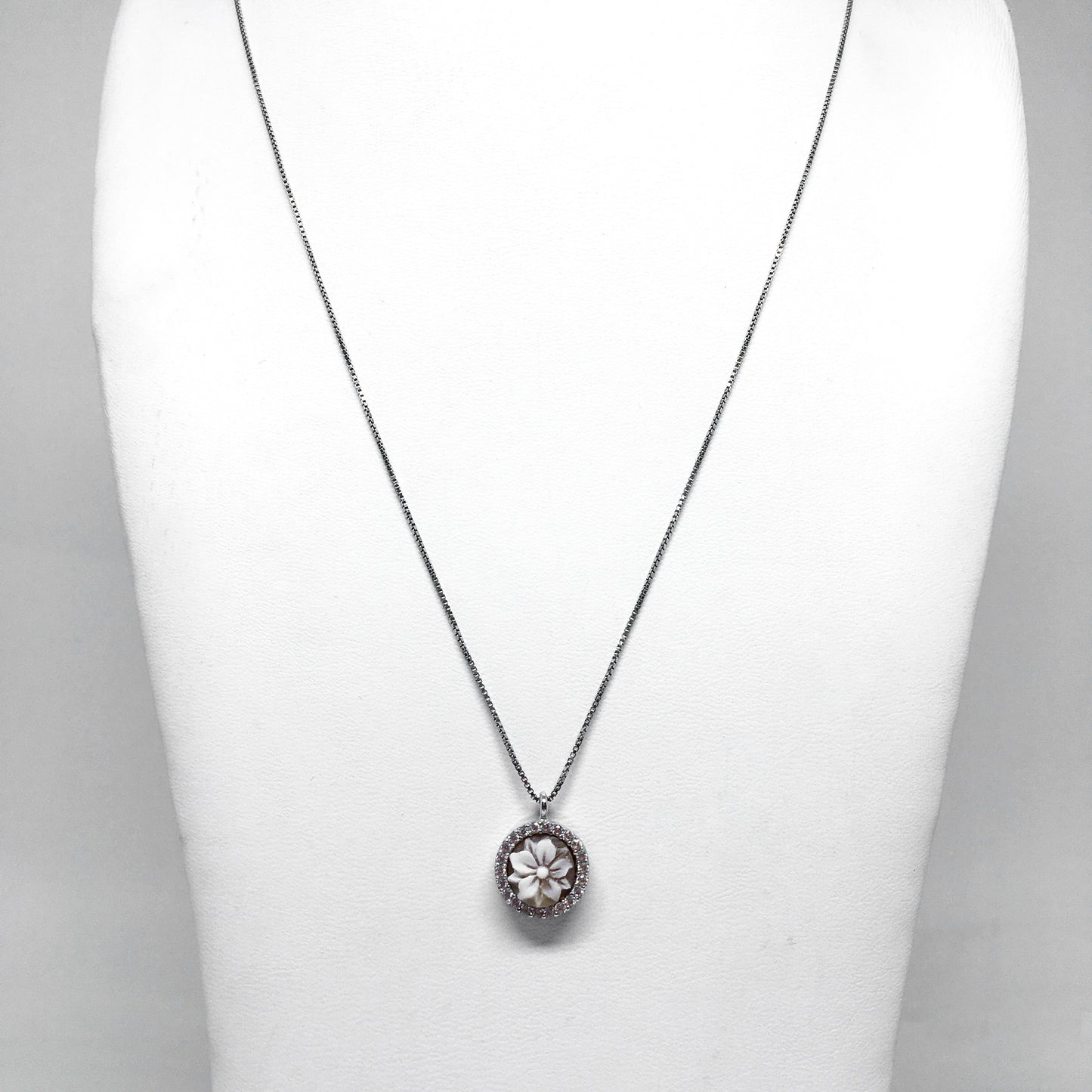 Collana Cameo Italiano Cammeo Fiore