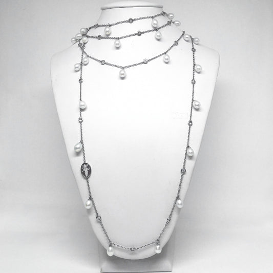 Collana Cameo Italiano Arianna Cammeo con Perle Trilly