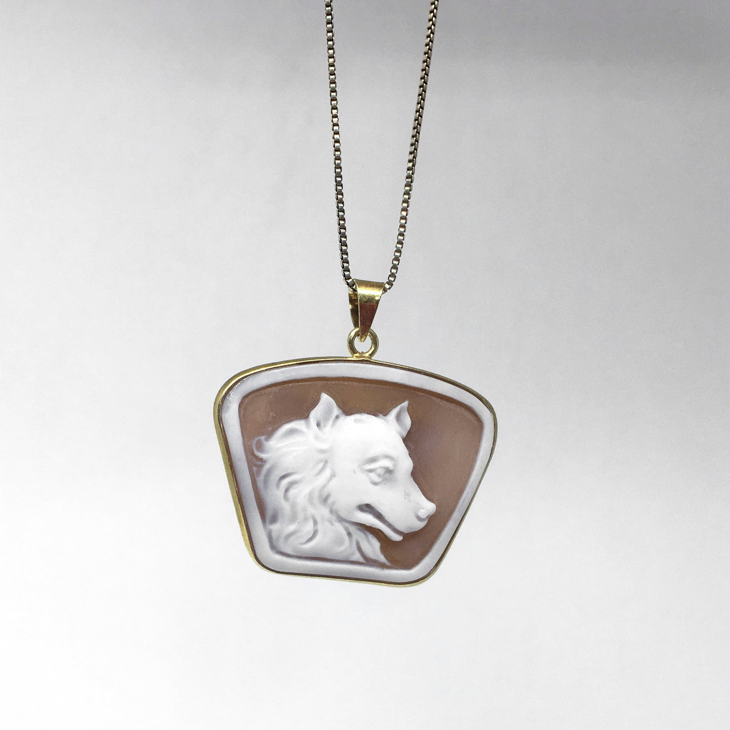 Pendente Cammeo Incisione Cane