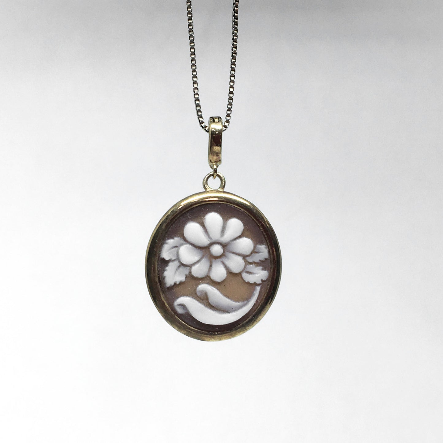 Pendente Cameo Italiano Cammeo Fiore