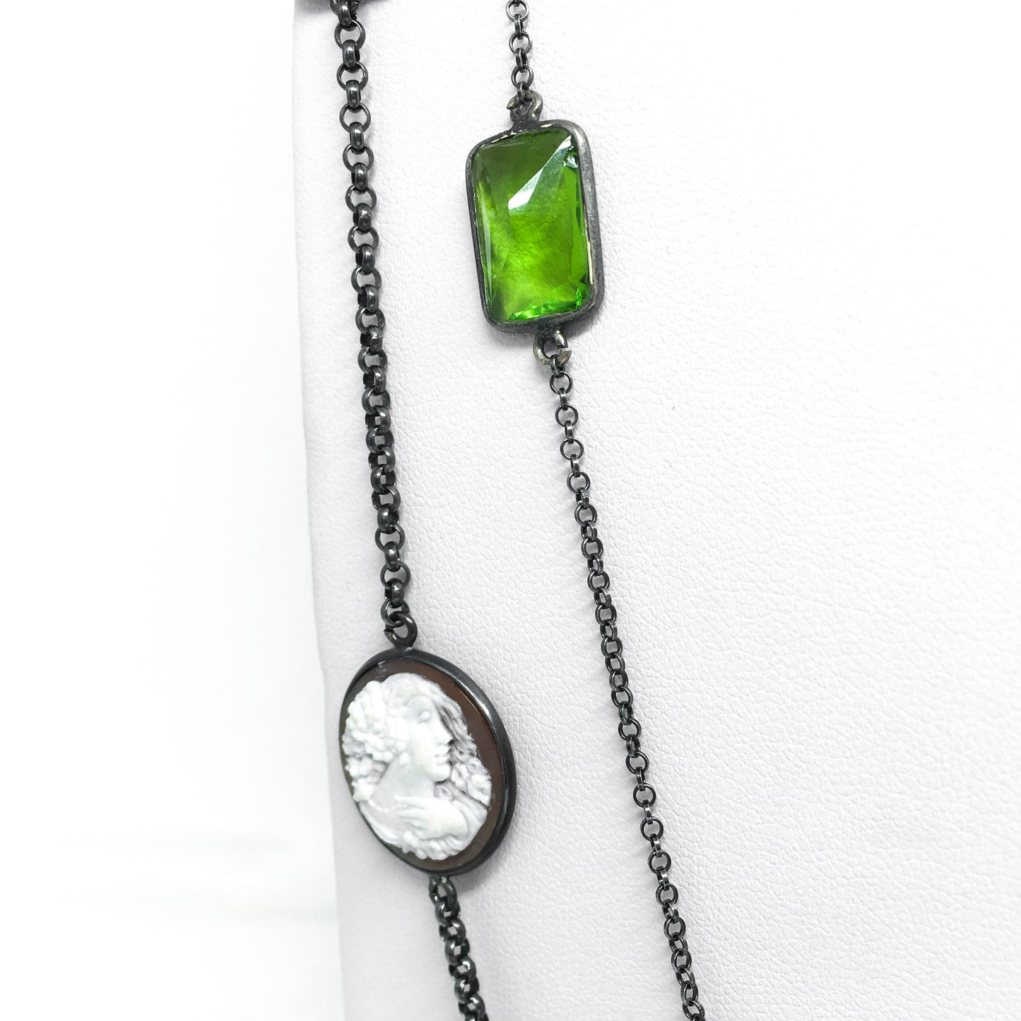 Italian Cameo Necklace Cameo Profile Woman