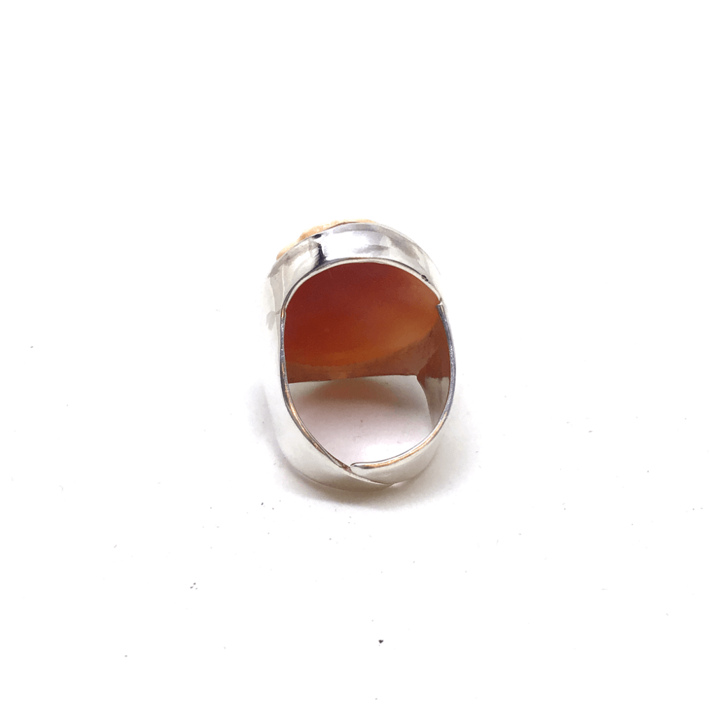 Artistic Cameo Ring Woman Profile