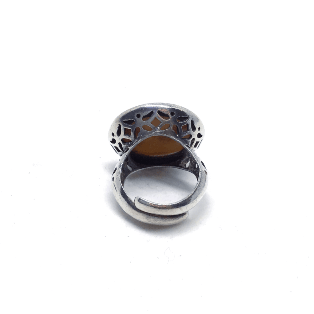 Anello Cammeo Artistico Con Particolare delle Mani di Michelangelo