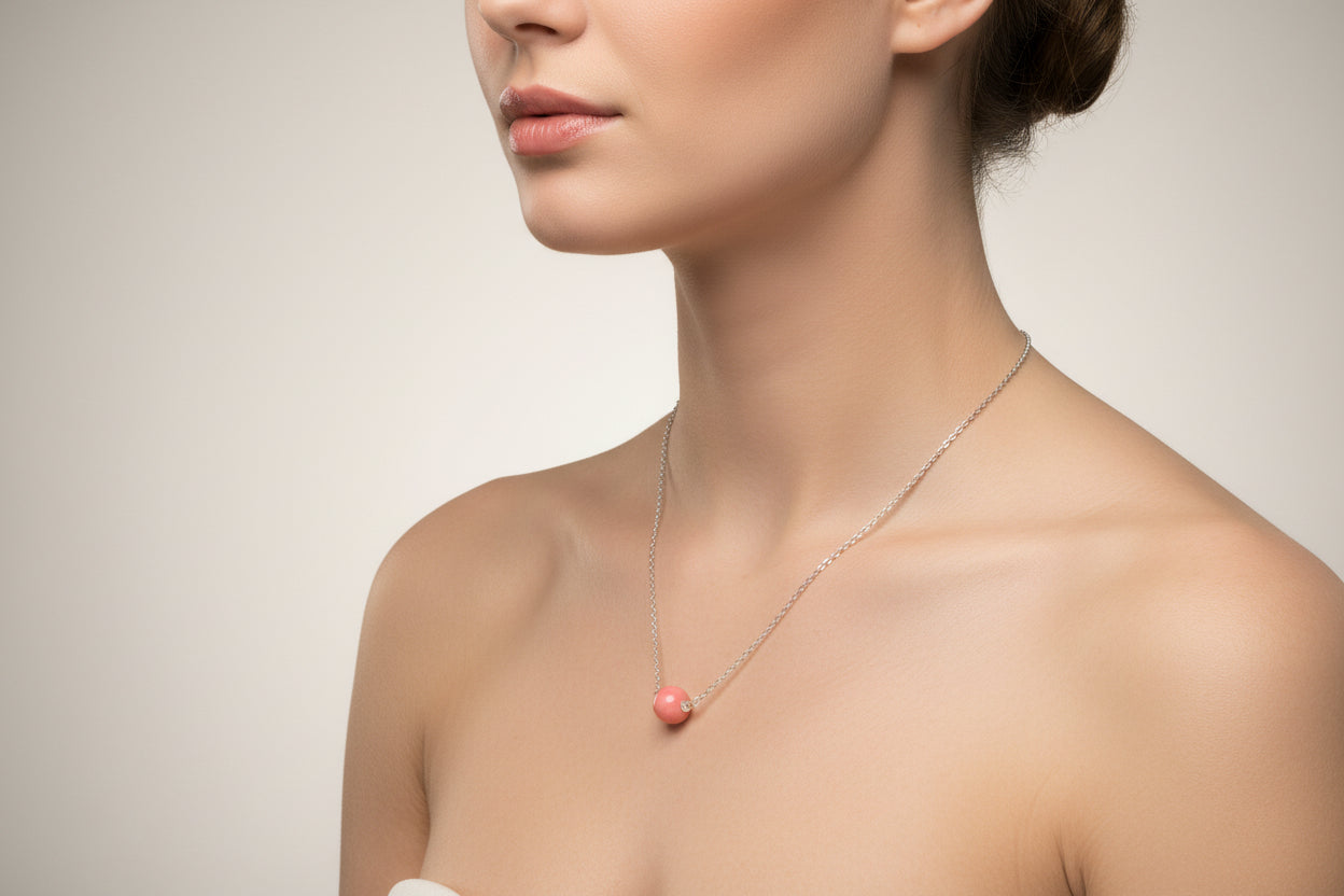 Collana in Argento e Corallo