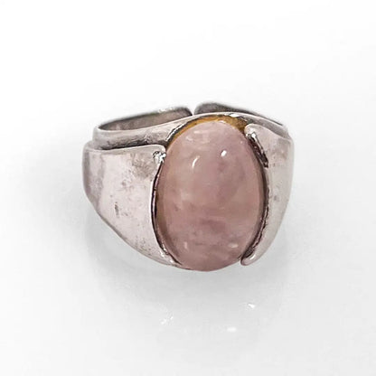 Anello in Argento con Pietra Rosa