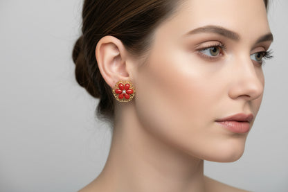 Orecchini in Corallo