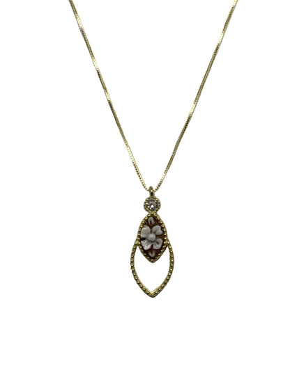 Collana in Cammeo incisione "Fiore"
