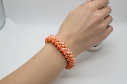 Bracciale Tessito in Corallo