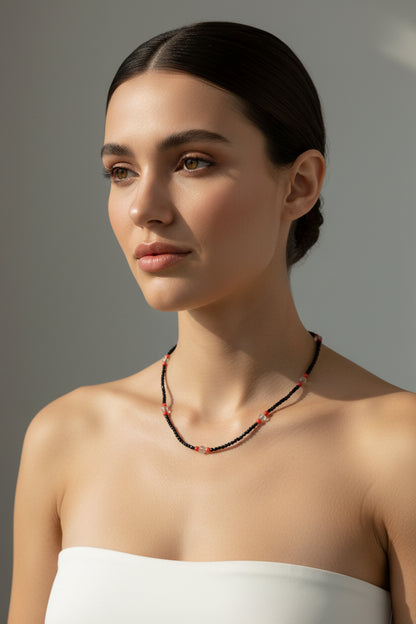 Collana in Corallo e Agata