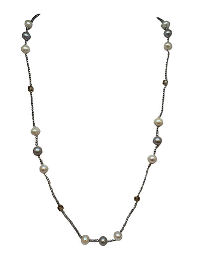 Collana Di Perle e Pietre Preziose