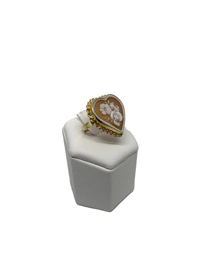 Anello in Cammeo incisione "Fiori"
