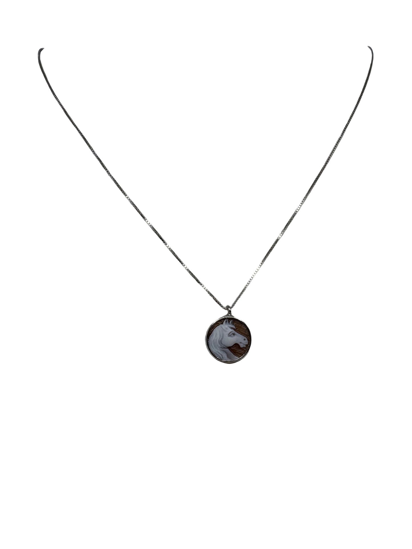 Collana in Cammeo incisione "Cavallo"