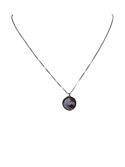 Collana in Cammeo incisione "Cavallo"