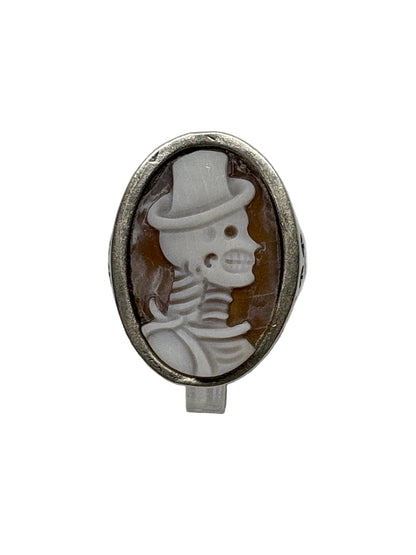 Anello in Cammeo "Incisione Teschio"