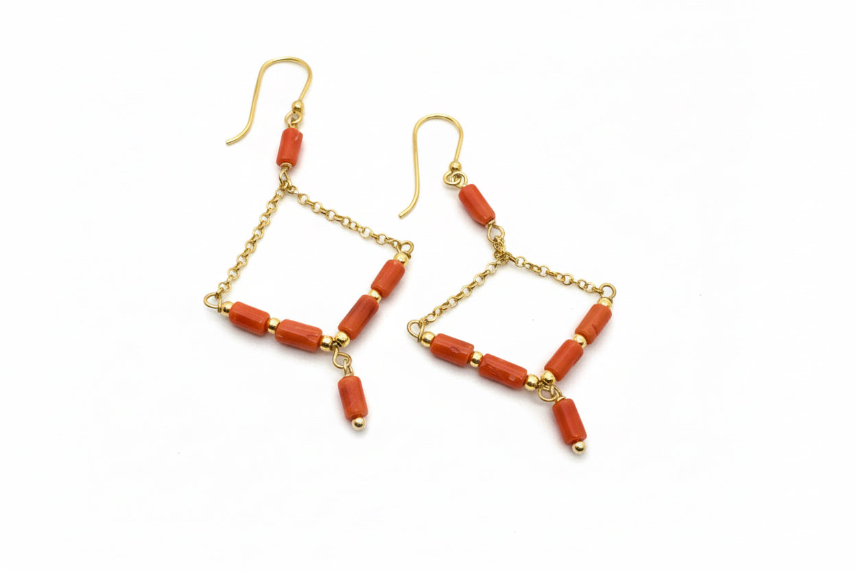 Orecchini in Corallo