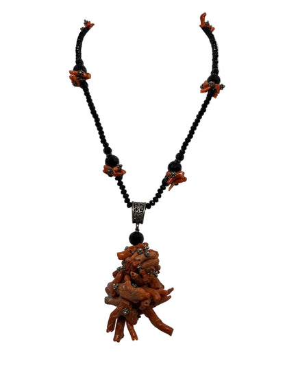 Collana in Agata e Corallo