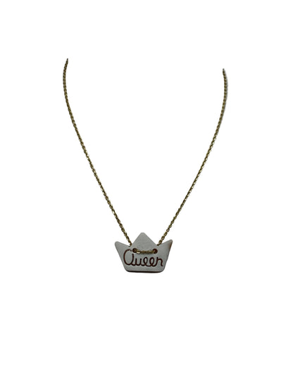 Collana in Cammeo incisione "Corona + Queen"