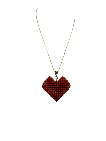 Pendente in Corallo "Cuore"