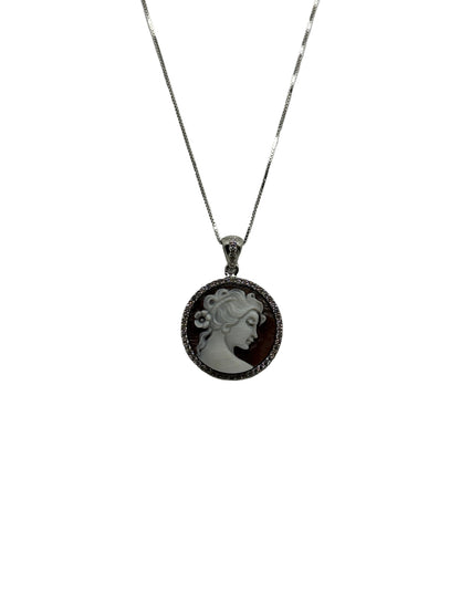 Collana in Cammeo incisione "Profilo di Donna"