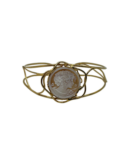 Bracciale in Cammeo Schiava incisione "Profilo di Donna"