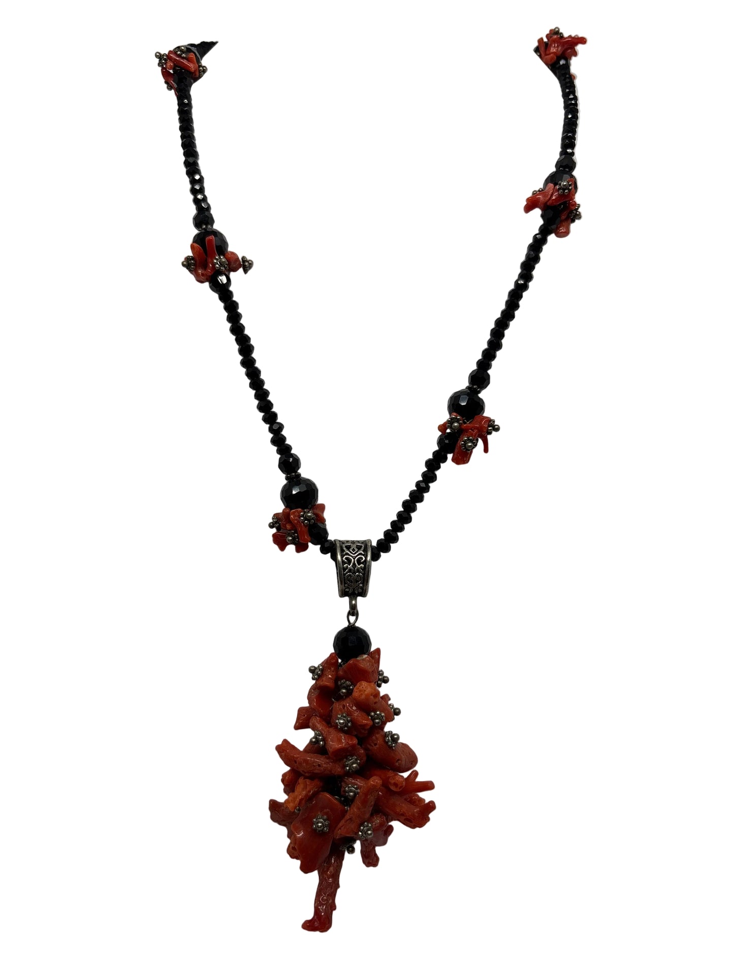 Collana in Agata e Corallo