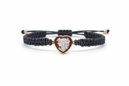 Bracciale in Cammeo incisione "Profilo di Donna"