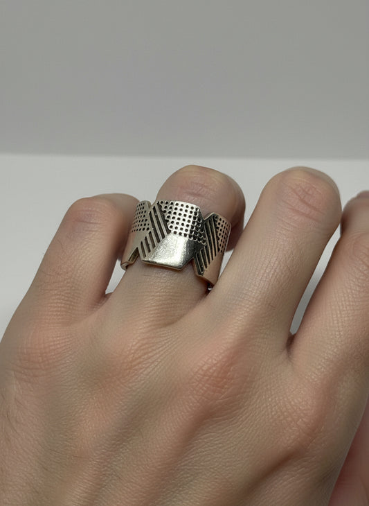 Anello in Argento Inciso