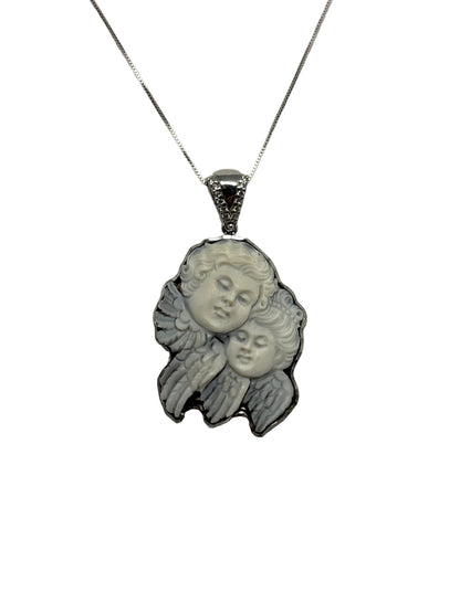 Pendente in Cammeo incisione "Putti"