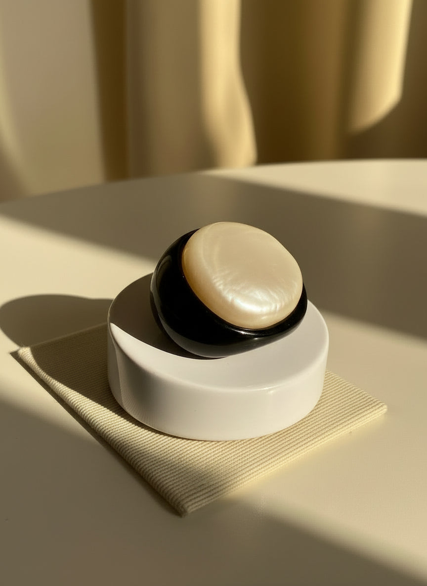 Anello in Agata e Madreperla