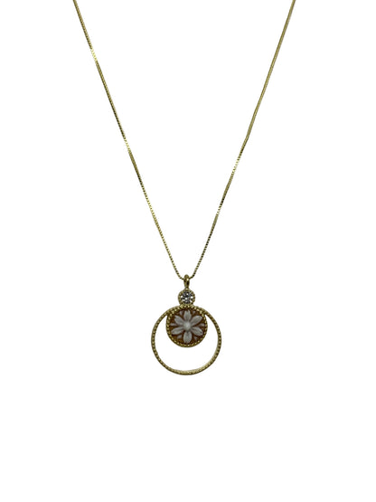 Collana in Cammeo incisione "Fiore"