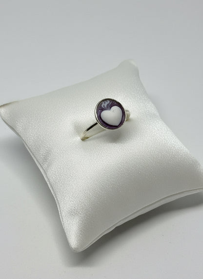 Anello in  Cammeo "Cuore Sacro"