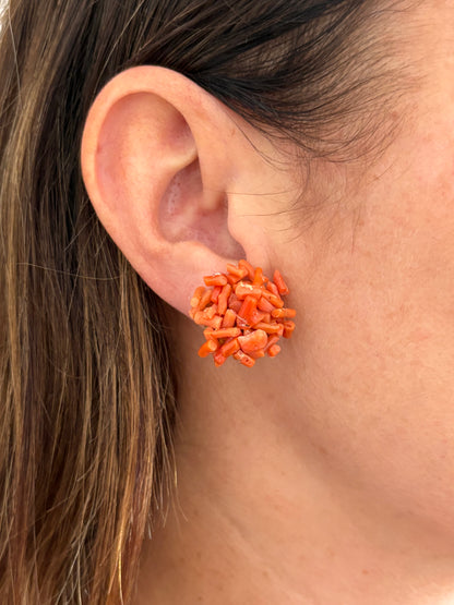 Orecchini in Corallo Antico