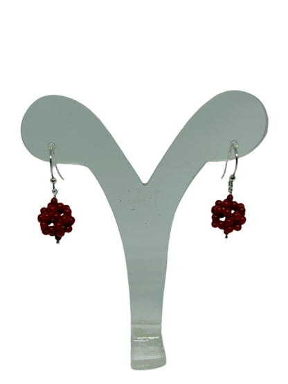 Orecchini in Corallo Bambù