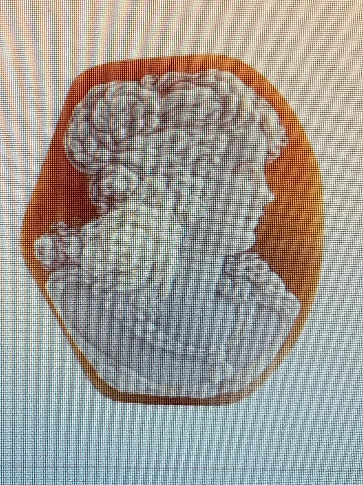 Cammeo Nudo Artistico Profilo Donna