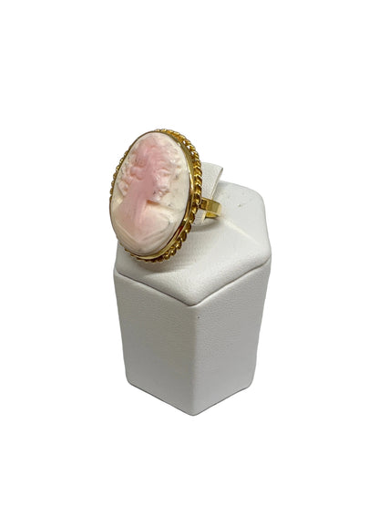 Anello in Cammeo incisione Volto di Donna