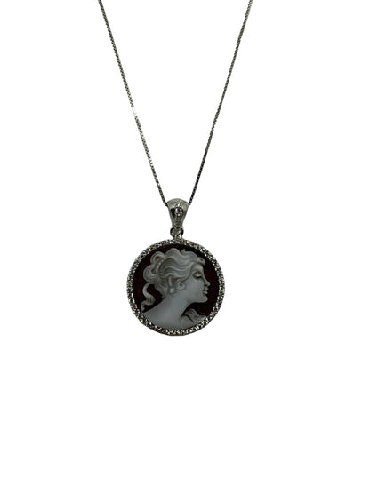 Collana in Cammeo incisione "Profilo di Donna"