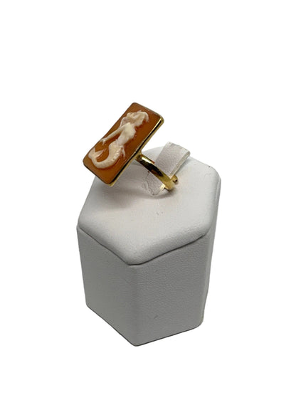 Anello in Cammeo incisione "Sirenetta"