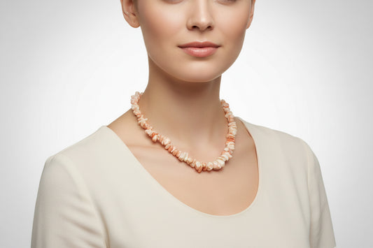 Collana in  Corallo Rosa