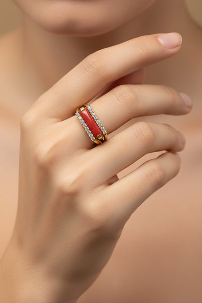 Anello in Corallo
